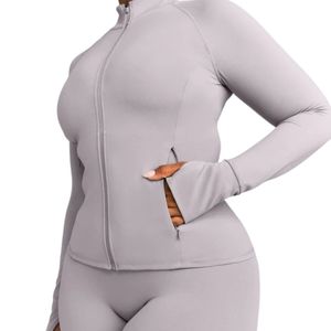 Women's Casual <b>Lightweight</b> Zip Up <b>Jacket</b> Soft Touch Activewear Sports <b>Jacket</b> for Gym <b>Running</b> Training Custom OEM ODM Wholesale - Product Image 2