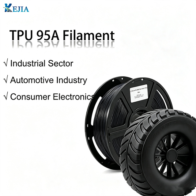 KEJIA Industrial Flexible Parts TPU 95A Filament 1.75mm 1kg High Strength for Phone Case, Wearables & Functional Parts