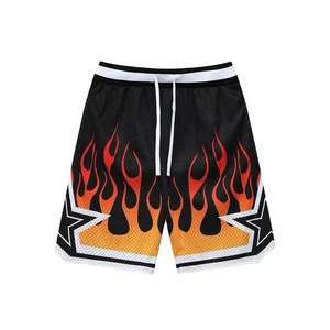 Pantalones Cortos Deportivos y de Baloncesto Sublimados con Malla, Logotipo Personalizable, Poliéster, para Hombre, para Playa y Natación - Product Image 4