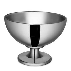 Cubo enfriador de champán y vino grande de aluminio plateado, elegante tazón metálico con base para fiestas, para eventos, hogar y bar de hotel - Product Image 6