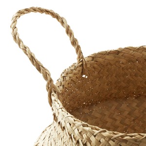 Woven Seagrass <b>Storage</b> Bin Plant Pot Cover Handmade <b>Storage</b> <b>Basket</b> Wholesale eco-friendly Made in Vietnam - Product Image 4