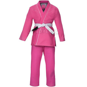 <b>Pink</b> VICS SPORTS Men's Adult BJJ <b>Kimono</b> 100% Cotton Durable Breathable Fitted One-Piece Style - Product Image 5