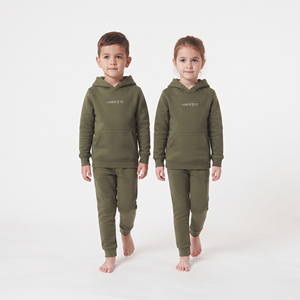 Conjunto Deportivo Clásico Juvenil con Capucha, Unisex, de Algodón, Estilo Jogger, Informal, Personalizable, Ropa Infantil al por Mayor - Product Image 3