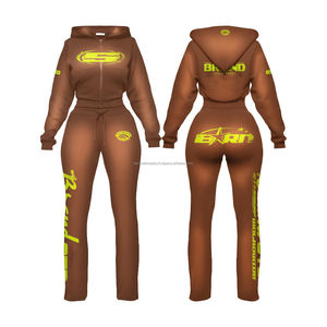 Classic 2-Piece Women's Zipper Long-sleeved Yoga <b>Jacket</b> Flared Pants Set Nude Feeling Gym Fitness <b>Workout</b> Stretch Sports Set - Product Image 1