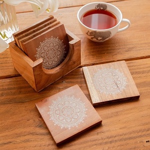 Good Quality Blank Wooden Coaster Eco-Friendly Classic Design Customized Thickness <b>Mats</b> Pads Wholesale High Quality F S - Product Image 1