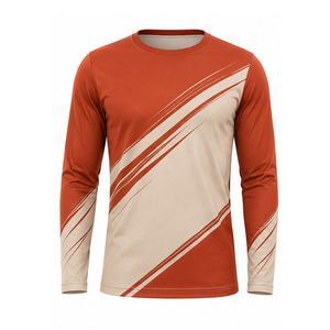 Wholesale <b>Men</b> Long Sleeve Athletic Tee Breathable Soft Fabric Custom Gym Fitness Running Workout Training <b>Shirt</b> For <b>Men</b> Supplier - Product Image 4