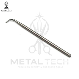Juego de agujas de ventilación con mango de latón, 4 tamaños, agujas de gancho de acero, herramientas profesionales para la elaboración de pelucas de encaje y postizos frontales. - Product Image 6