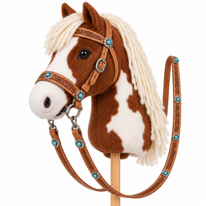 Bridon élégant pour cheval d'enfant avec des matériaux doux, des détails décoratifs et un design pratique pour les enfants souhaitant profiter d'une équitation créative. - Product Image 4