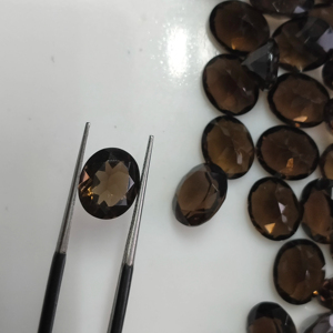 Natural Smoky Quartz 11x9MM Oval Cut Best Quality Loose Gemstone For Jewelry Making - Product Image 1