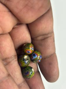 Perles de verre Millefiori artisanales en gros, multicolores, style italien, perles de mosaïque pour la fabrication de bijoux artisanaux - Product Image 3