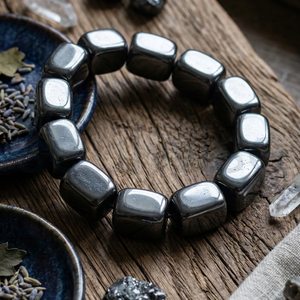 Pulsera unisex de hematita estilo bohemio - Regalo - Product Image 5