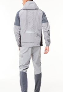 2026 Customizable New Autumn 100% Cotton Anti-static <b>Sweat</b> Suits Hip Hop Style Men Plus Size Windbreaker Zip Shorts 2 Piece <b>Set</b> - Product Image 4