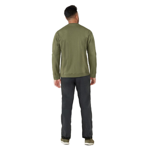 Men's Winter Fleece Sweatshirt 100% Cotton <b>Jumper</b> Custom Logo Silk Screen Printing Solid O-Neck 380g - Product Image 3