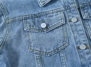Oem Women's Denim <b>Jean</b> <b>Jacket</b> Women Casual Outwear Fall <b>Jacket</b> Denim Button up Coat Oversize Denim <b>Jacket</b> for <b>Ladies</b> - Product Image 5
