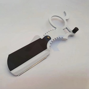 Professional Stainless Steel Finger <b>Razor</b> Half Blade Barber Shaving Tool Unisex Men <b>Women</b> Salon Home Grooming Use - Product Image 1