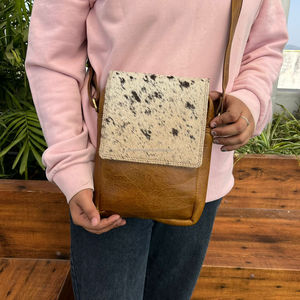 กระเป๋าสะพายข้างหนังวัวสำหรับผู้หญิงกระเป๋าสะพายไหล่หนังแท้ออกแบบได้เองแบรนด์ดัง - Product Image 3