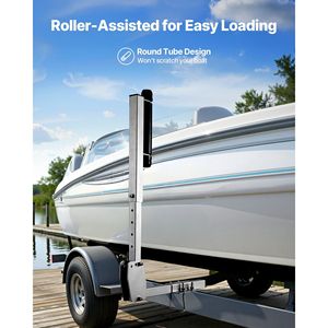 2 Pezzi Guide per Rimorchi di Barche e Imbarcazioni Rinforzate, Altezza Regolabile 27.6-41.3, Rotazione Fluida - Product Image 4