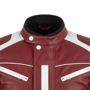 Chaqueta de cuero nueva para hombre, chaqueta de motociclista de cuero para hombre, chaqueta de motociclista nueva de alta calidad - Product Image 3