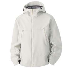 WHOLESALE PRODUCT Customized Men's Soft Shell <b>Waterproof</b> Windproof Lightweight <b>Long</b> Zipper <b>Jacket</b> - Product Image 3