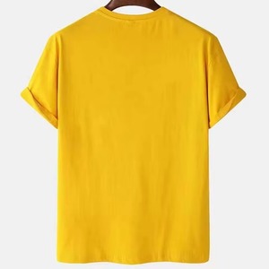 T-shirts pour hommes à prix abordable, respirants, à séchage rapide, en coton et polyester, faible MOQ, motifs unis - Product Image 2
