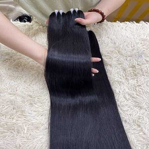 Extensiones de cabello virgen Remy de alta calidad 100%, máquina vietnamita, hueso de doble trama, recto, Color más claro, solo envío rápido - Product Image 3