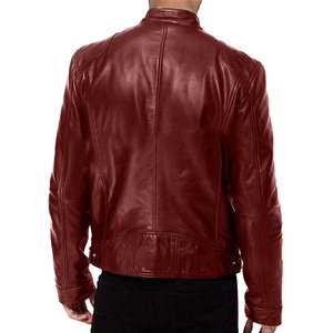 Vestes en cuir longues de style manteau pour hommes, logo personnalisé et étiquette privée pour hommes - Product Image 2