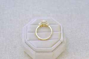 Bague en or jaune 14 carats avec diamant de laboratoire CVD taille émeraude 4 carats certifié IGI, couleur F, pureté VS1, bijoux fins pour femme, cadeau de luxe, OEM - Product Image 5
