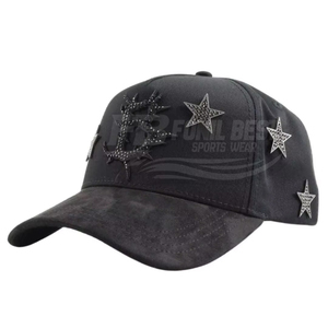 Gorras Snapback de Poliéster Premium TRADE MFG al por Mayor, 5 Unidades, Diseño Gráfico Vintage en Dorado Cromado, Unisex, Ajustables, 100% Poliéster - Product Image 6