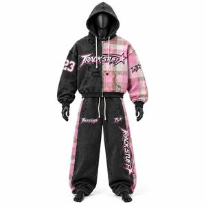 Nouvel ensemble de survêtement unisexe coupe-vent imprimé, personnalisable, 2 pièces, haute qualité, séchage rapide, 100% coton, design sportif - Product Image 3
