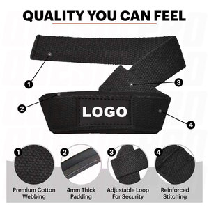 Weight Lifting <b>Straps</b> with Palm Guard for Strength Training Unisex Durable Gym Wrist Support Anti Slip Grip Enhancement Deadlift - Product Image 4