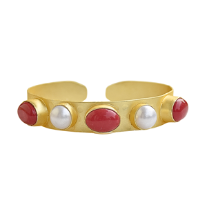 Stone Bangle Cuff Gold plated fashion jewelry <b>bracelets</b> - Product Image 1