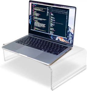 Yageli vente en gros clair bureau Riser Portable acrylique support pour ordinateur portable clair bureau Riser pour ordinateurs portables 10 pouces - Product Image 3