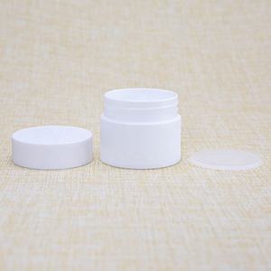 Frascos Redondos de 30 ml para Muestras de Cosméticos, Color Blanco Mate, para Crema Corporal y Crema para Ojos, Material de Tapa de Plástico - Product Image 4