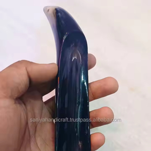 20.5 cm de long en cuir ou pointe de taureau corne de chaussure artisanat naturel pour les enfants portant des chaussures - Product Image 2