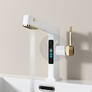Robinet de salle de bain automatique sans contact à capteur, économiseur d'eau, à poser sur comptoir, pour usage commercial, équipement sanitaire - Product Image 4