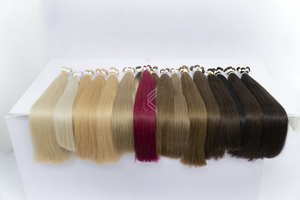 Un donneur cuticule vierge brute alignée droite blond clair foncé vietnamien extension de cheveux européen doux en vrac teint Fumi Style - Product Image 6