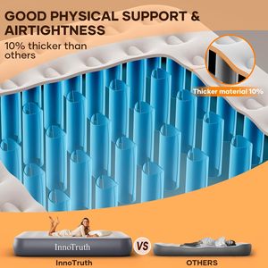 Matelas pneumatique InnoTruth Queen avec pompe intégrée, lit d'appoint gonflable surélevé - Product Image 3