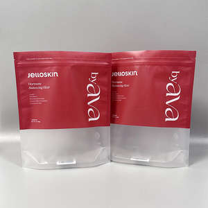 Bolsa de pie mate impresa a medida con ventana para polvo cosmético |   Laminado PET/CPP de Tamaño Pequeño |   Muesca de desgarro |   Vietnam - Product Image 2