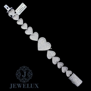 New Arrival Premium Moissanite Diamond Bracelet Iced Out Hip Hop Jewelry <b>for</b> <b>Men</b> Women From Indian Supplier - Product Image 1