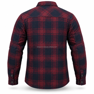 Premium Motorbike <b>Flannel</b> Shirt Featuring Kevlar Lining Practical Styling & Strong Construction For Touring Riding & Casual Wear - Product Image 3