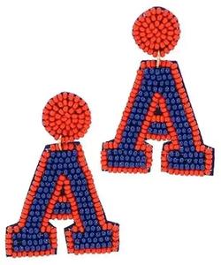 Earrings Beaded <b>Embroidery</b> Crafts Earrings Colors And Artistic Designs Made From Beads - Product Image 1