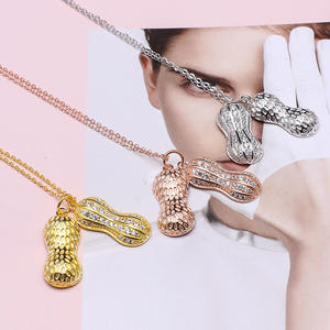 อุปกรณ์ DIY สายคล้องมุกพร้อมจี้เงินแท้ S925 รูปถั่วลิสง สำหรับผู้หญิง ขนาด 8-9 มม. แบบกึ่งสำเร็จรูป 470 สร้อยคอ-ตัวล็อคแบบแฟชั่น - Product Image 2