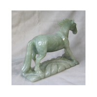 Figurine d'animal en onyx sculptée à la main, personnalisée, motif cheval, prix bas, haute qualité, fabriquée au Pakistan, design de logo personnalisé