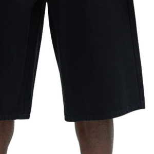 Shorts en jean noir pour homme, respirants, coupe ample, longueur genou, coton, style streetwear décontracté, cinq poches, fermeture boutonnée, mode été - Product Image 5