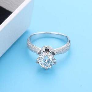 แหวนมงกุฎมอยซาไนต์โรสโกลด์ 14K สำหรับผู้หญิง RITZIN สุดหรู ดีไซน์โดดเด่น เหมาะสำหรับงานหมั้นและงานแต่งงาน - Product Image 6