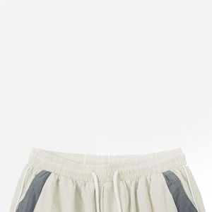 Shorts Bermuda en Coton pour Homme, Couleur Unie, Bande Latérale, Cordon de Serrage, Longueur Genou, Décontracté, Séchage Rapide, Respirant - Product Image 2
