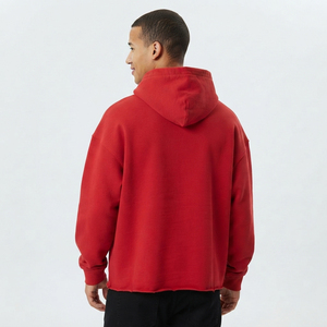 Sudadera con capucha de chenilla bordada para hombre, de felpa francesa con dobladillo desgastado, sudadera con capucha oversize de invierno para hombre, sudaderas con capucha de forro polar. - Product Image 2