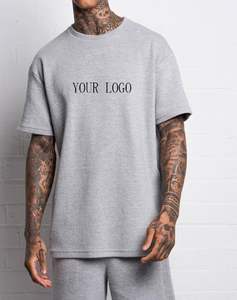 Camiseta de Algodón de Alta Calidad para Hombre, Nueva Moda, Diseño Sólido, Hombros Caídos, Manga Corta, Corte Regular, Personalizable, Venta al Por Mayor - Product Image 6