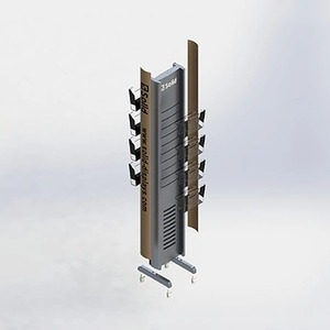 Présentoir double face classique et recyclable pour cintres à vêtements, facile à assembler pour une utilisation sur bureau - Product Image 3