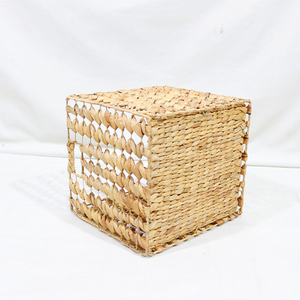 <b>Square</b> Natural Rattan Storage <b>Basket</b> Rustic Weave Multi-Purpose Organizer Eco-Friendly Design - Product Image 2